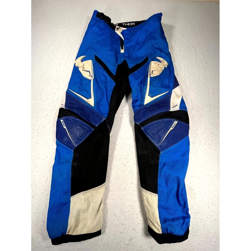 Thor MX Phase Off Road Motocross Pants Mens 30 Blue Dirt Bike Riding Outdoor